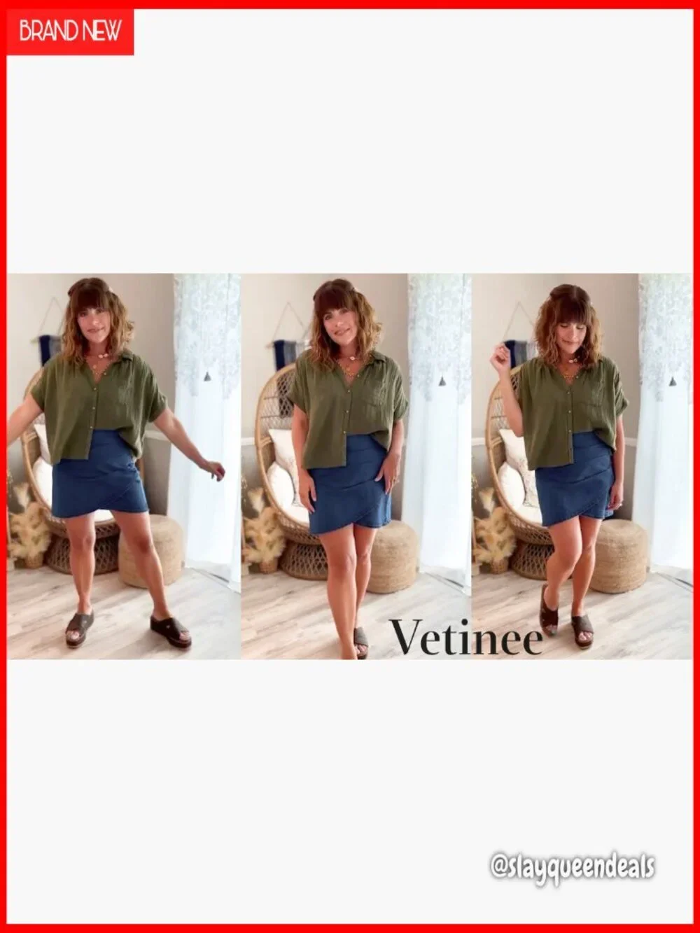 Stretchy Denim Mini Skirt Tulip Hem Shirred Waist High Rise Bodycon